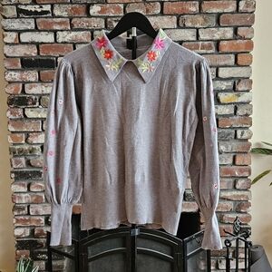 Aaeda Embroidered Sweater